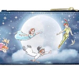 Loungefly Disney Peter Pan Wendy Second Star Flying Over City Flap Wallet